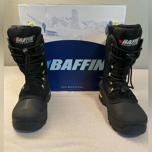 Baffin Kids Black and Yellow Snow Boots